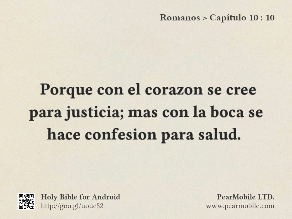 Romanos, Capítulo 10:10